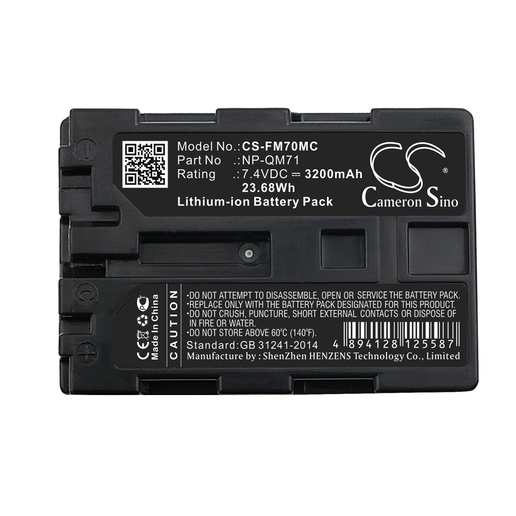 Battery Replaces NP-FM70