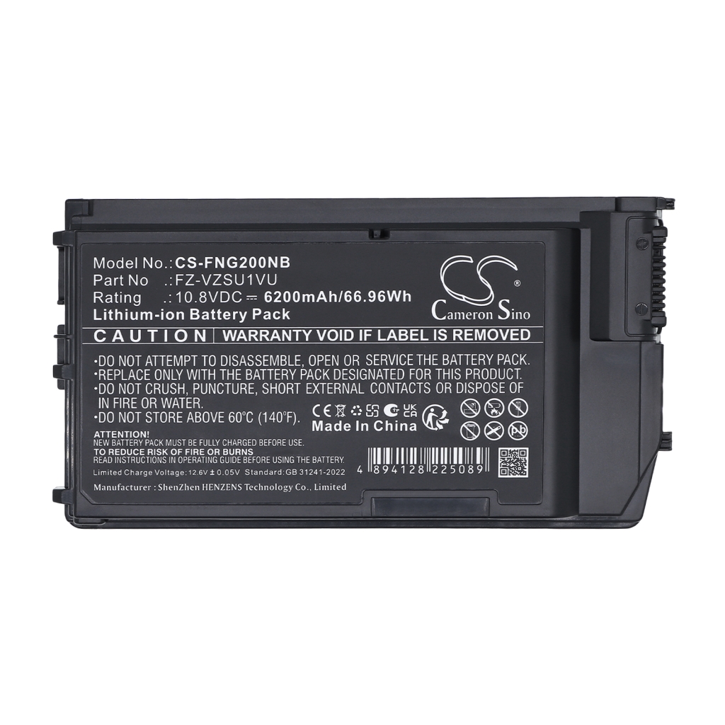 Cameron Sino CS-FNG200NB zbliżenie etykiety 10,8V 6200mAh 66,96Wh