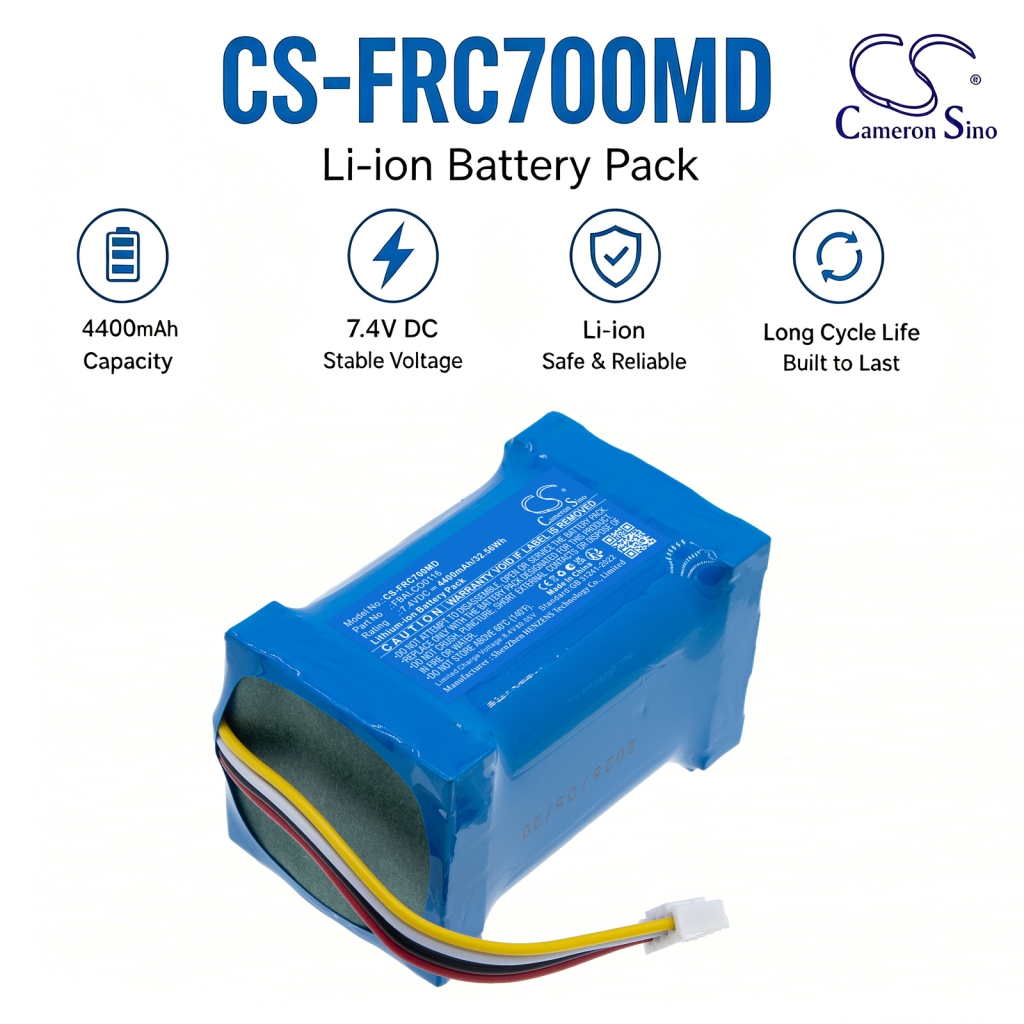 Pakiet akumulatorów Li-ion Cameron Sino CS-FRC700MD 7,4V 4400mAh ze złączem przewodowym do urządzenia medycznego