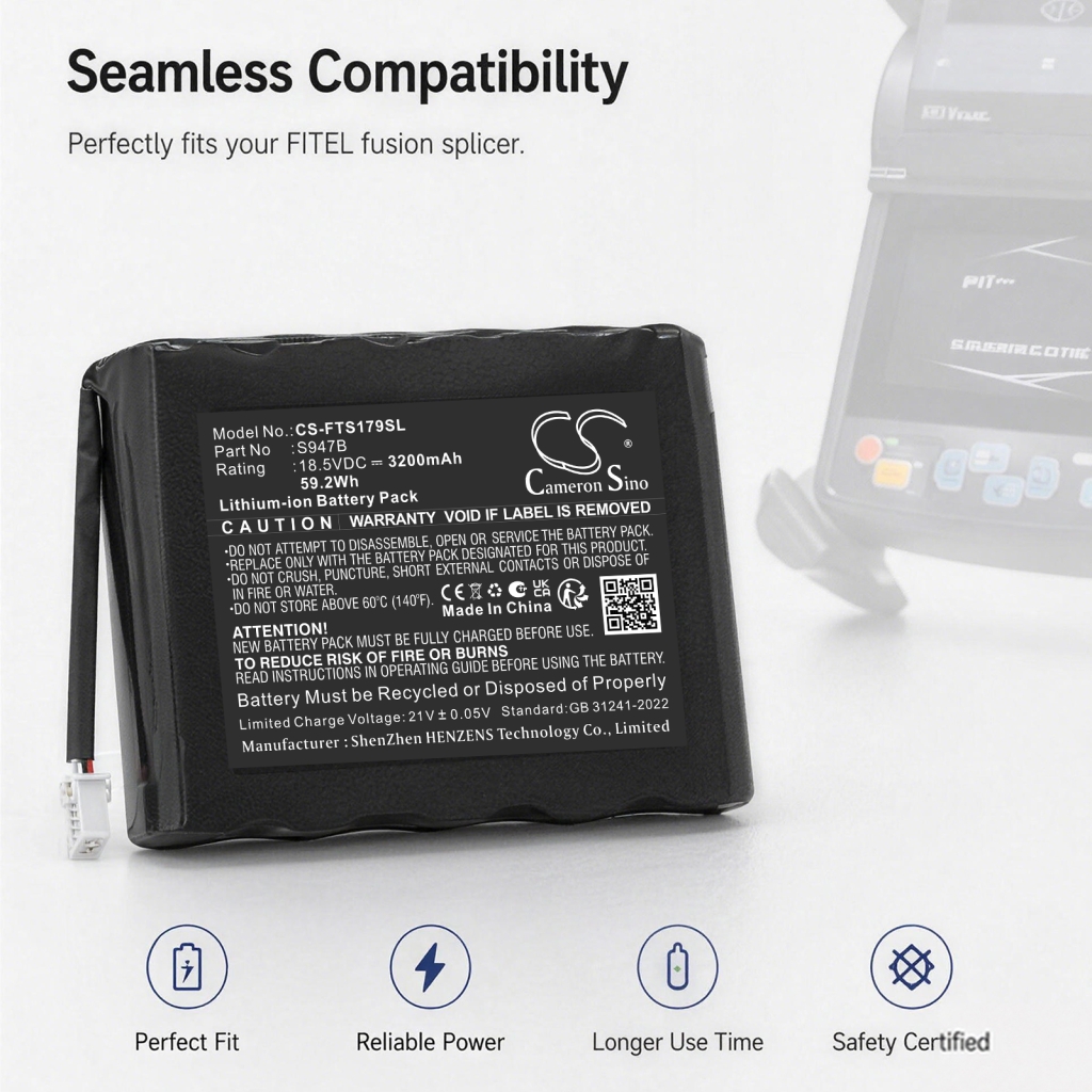 Battery compatible with Fitel