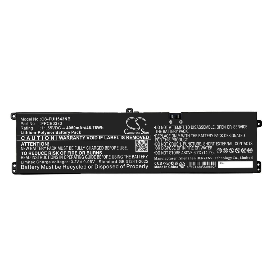 Bateria kompatybilny z Fujitsu CS-FUH543NB