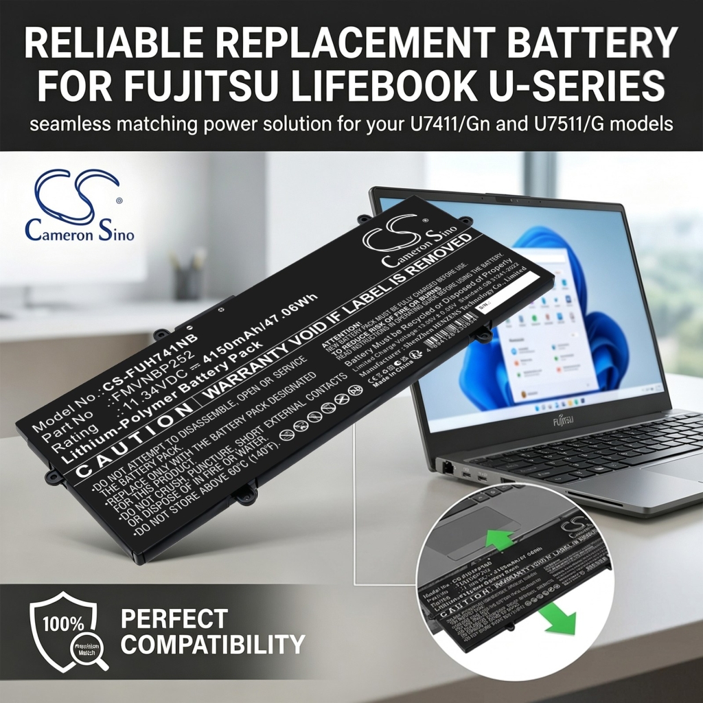 Baterie kompatybilny z Fujitsu LifeBook U7411/G U7511/G CS-FUH741NB