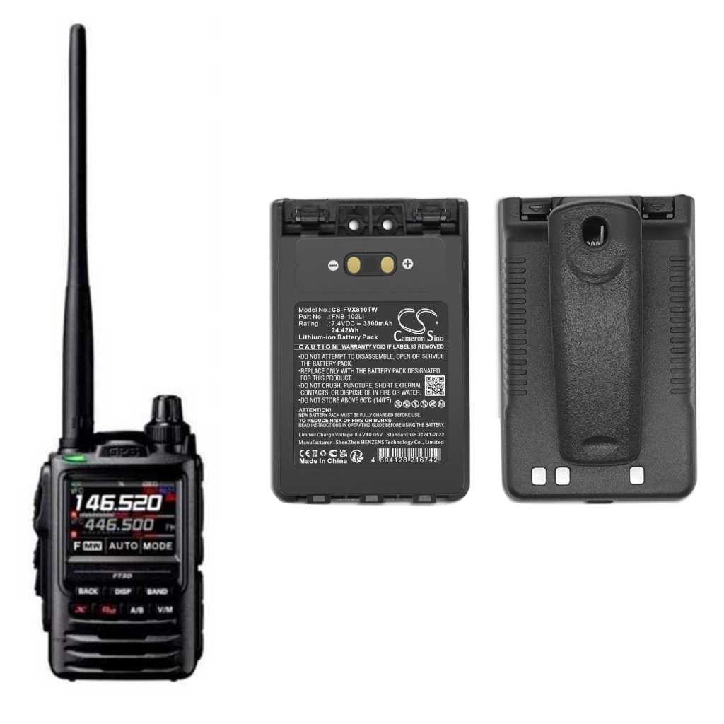 Baterie do radioodbiorników YAESU CS-FVX810TW