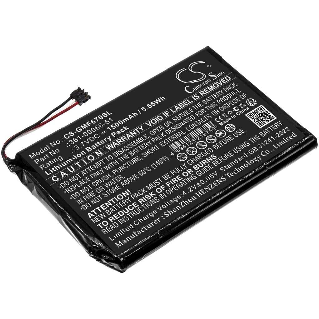 Baterie do nawigacji (GPS) Garmin CS-GMF670SL
