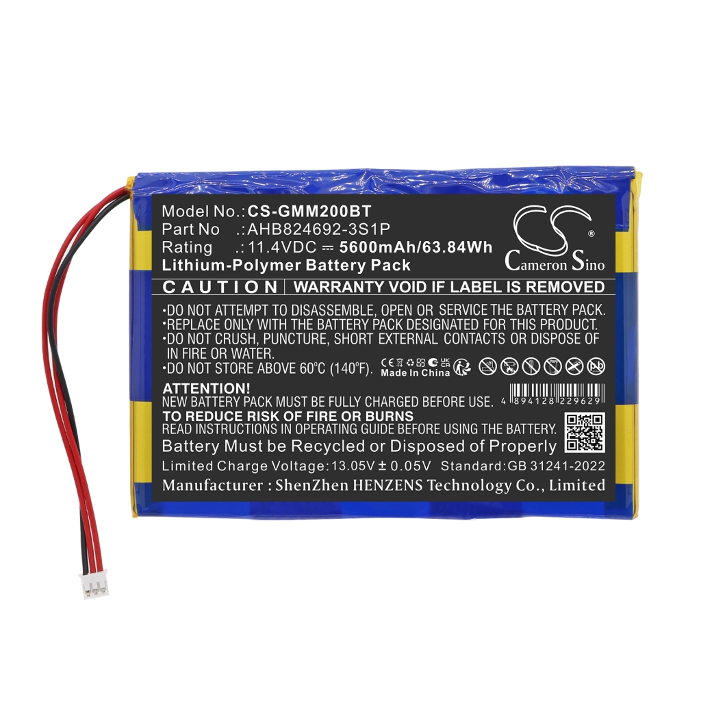 Bateria kompatybilny z Golden media CS-GMM200BT