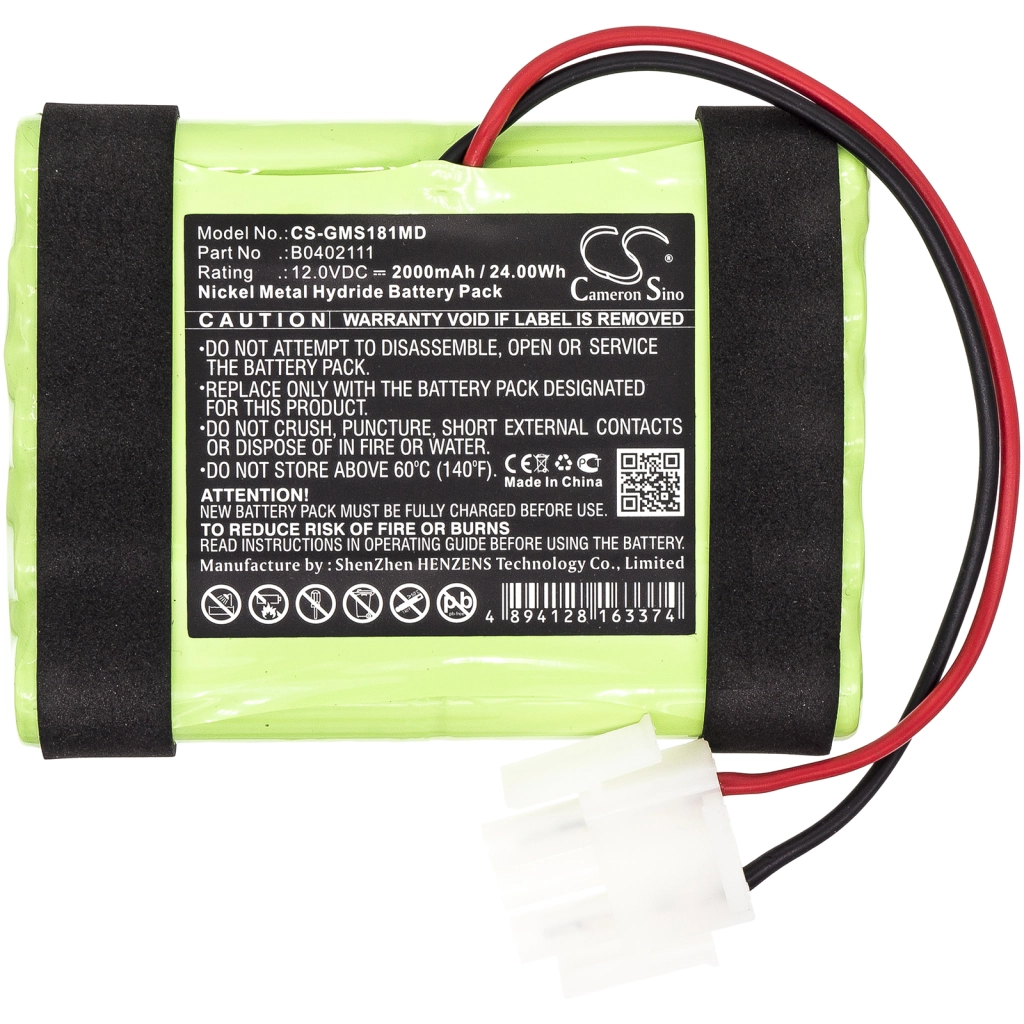 Compatible battery replacement for GE B0402111