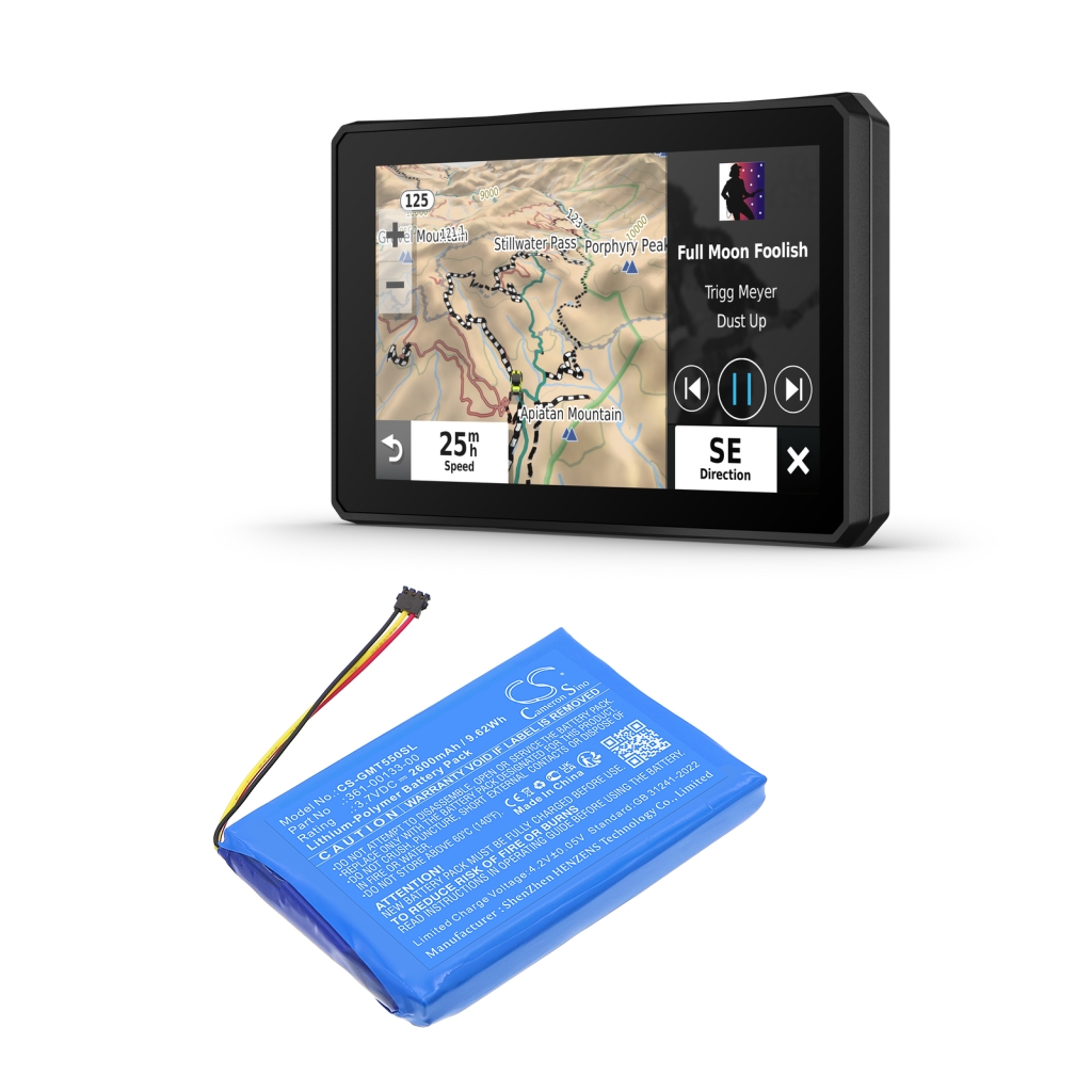 Baterie do nawigacji (GPS) Garmin CS-GMT550SL