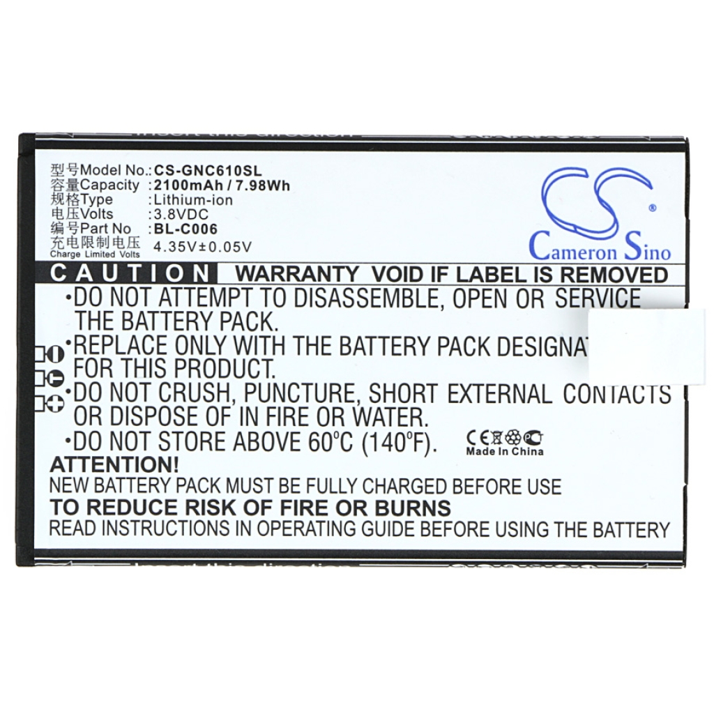 Bateria kompatybilny z GIONEE CS-GNC610SL