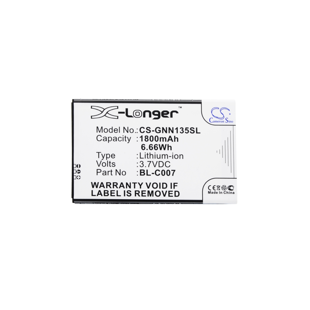Bateria kompatybilny z GIONEE Fly Ngm Pioneer CS-GNN135SL