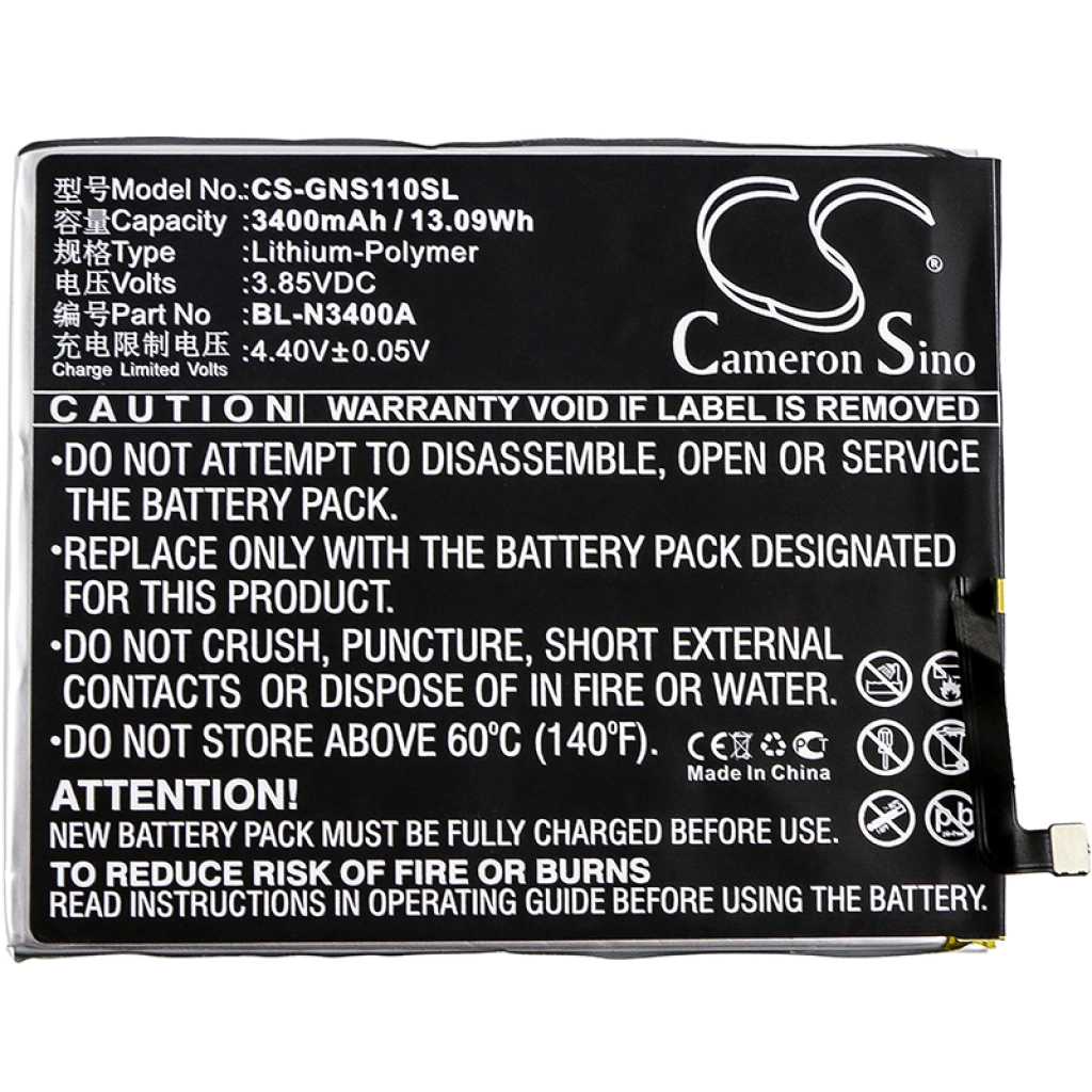 Baterie do telefonów komórkowych GIONEE CS-GNS110SL