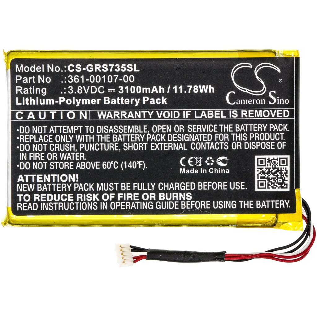 Baterie do nawigacji (GPS) Garmin CS-GRS735SL