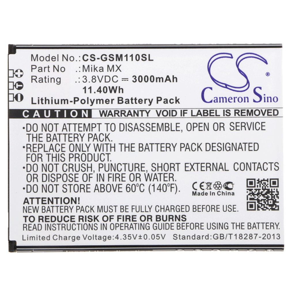 Mobile Phone Battery GSmart CS-GSM110SL