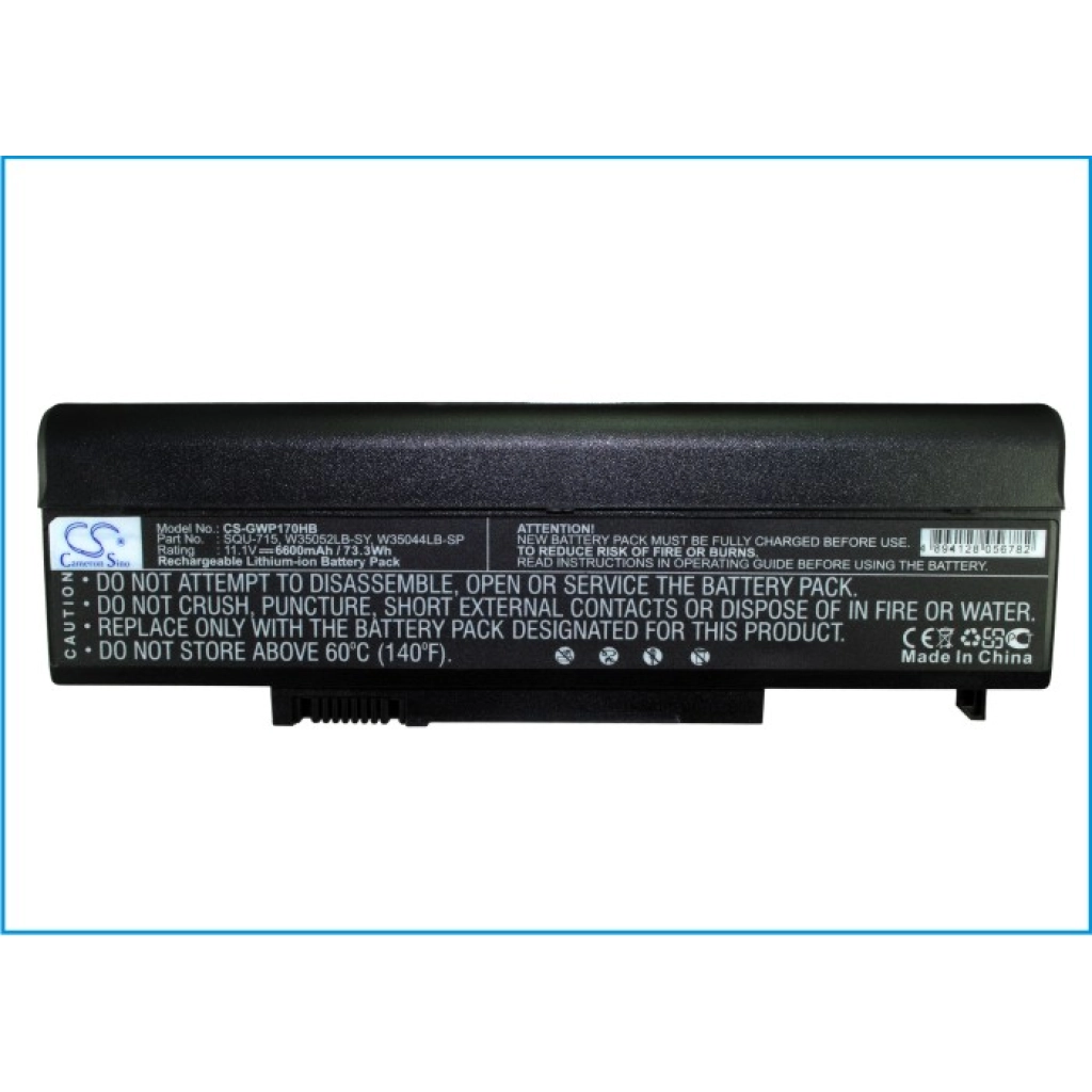 Notebook battery Gateway M6829b
