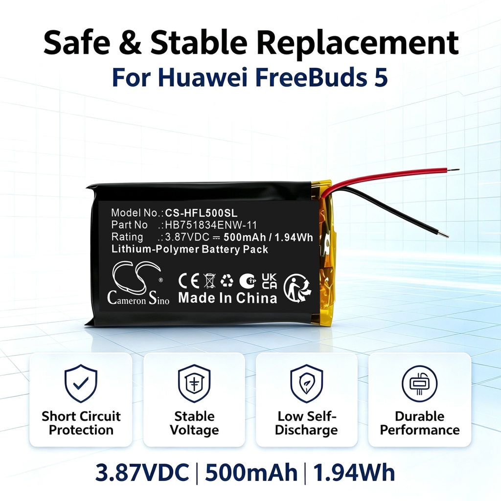 Baterie kompatybilny z Huawei FreeBuds 5 6 6i CS-HFL500SL
