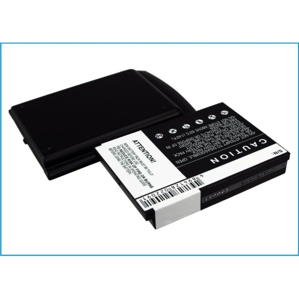 Cameron Sino X-Longer CS-HIQ200XL widok skośny: 3,7V 3650mAh Li-ion, powiększona tylna pokrywa