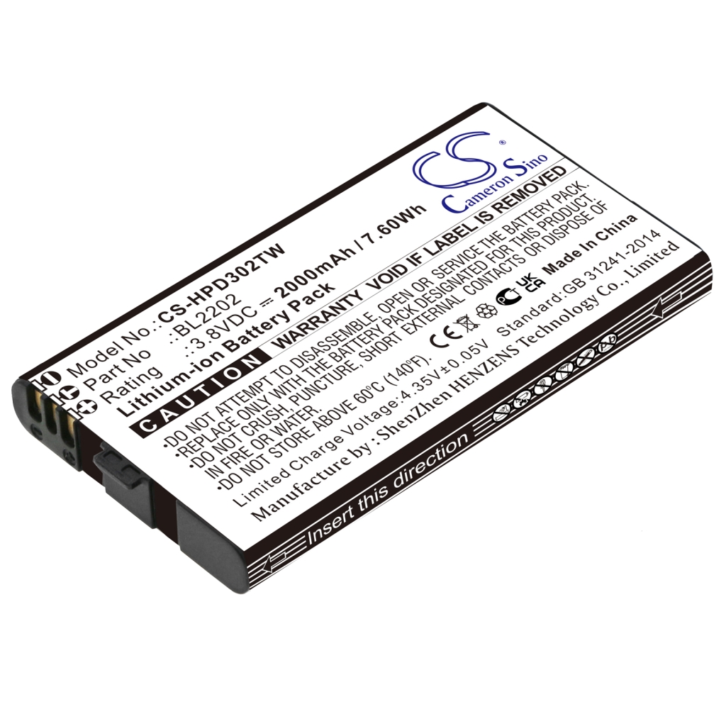 Baterie do radioodbiorników Hytera CS-HPD302TW