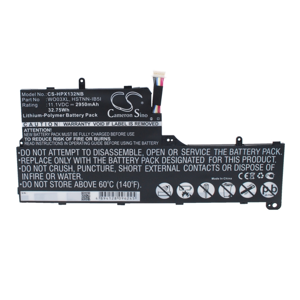 Battery Replaces WO03XL