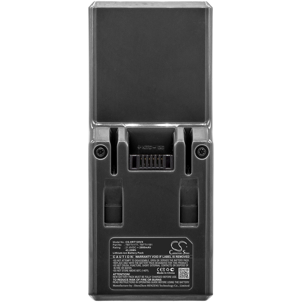Dolne styki CS-HRT120VX, etykieta 21,6V 43,2Wh