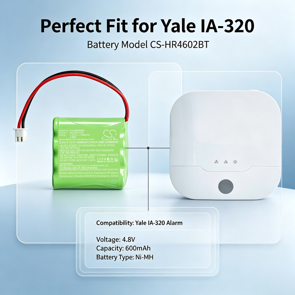 Bateria kompatybilny z Yale CS-HSA602BT