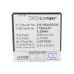 Cameron Sino X-Longer widok z przodu: 1700mAh 3,7V 6,29Wh