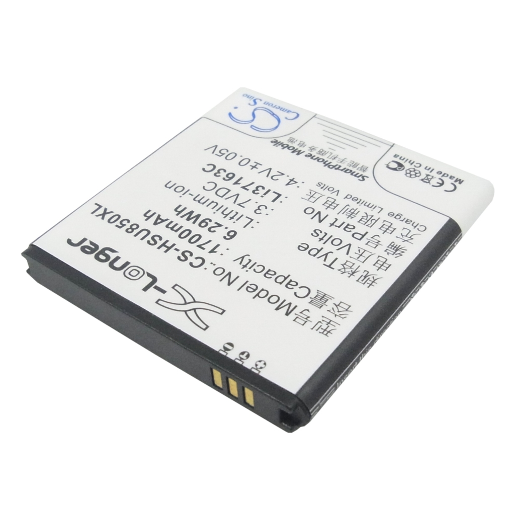 Cameron Sino X-Longer widok z tyłu ze stykami: 1700mAh 3,7V