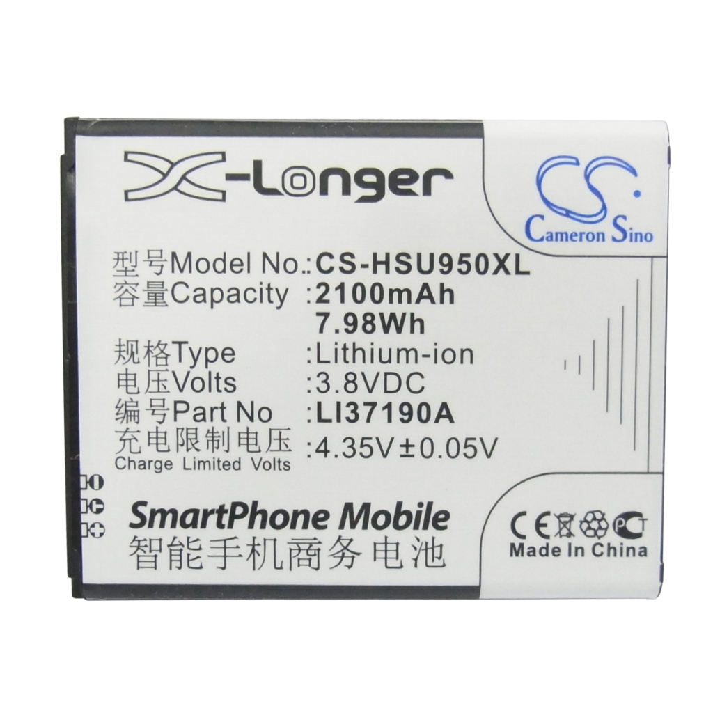 Cameron Sino X-Longer widok z przodu: 2100mAh 3,8V 7,98Wh