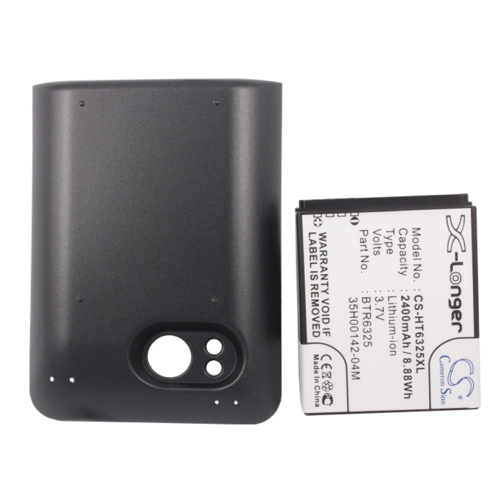 Cameron Sino X-Longer CS-HT6325XL bateria Li-ion X-Longer — widok z przodu: 3,7V 2400mAh 8,88Wh