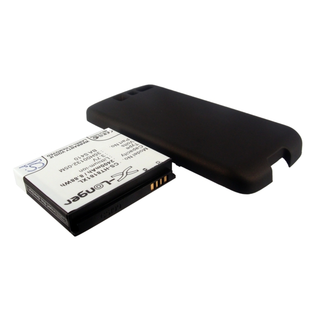 Cameron Sino CS-HT8181XL bateria Li-ion do telefonu HTC: 3,7V 2400mAh 8,88Wh, z zamienną pokrywą