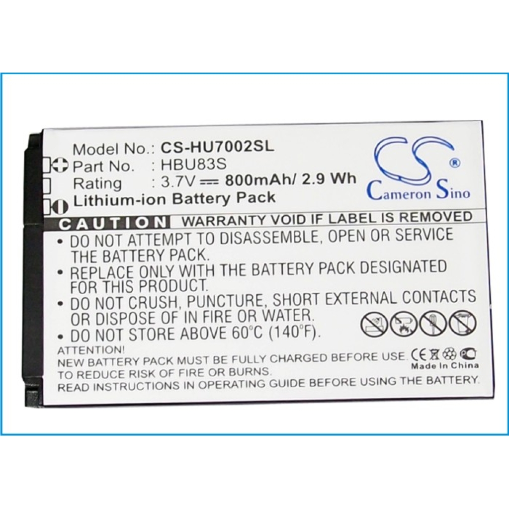 Mobile Phone Battery Huawei U121