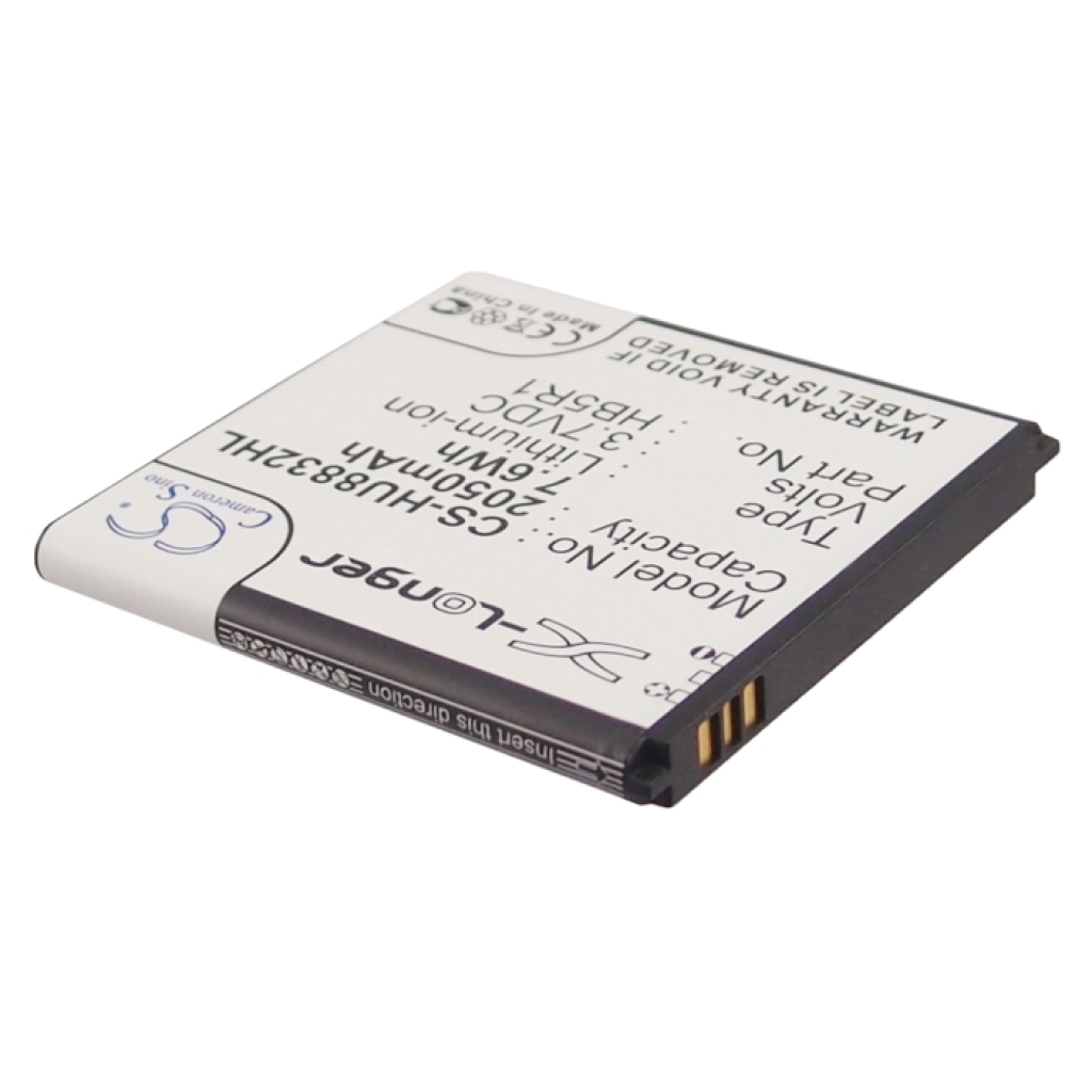 Cameron Sino CS-HU8832HL etykieta baterii w odwróconym widoku skośnym: 2050mAh 7,6Wh