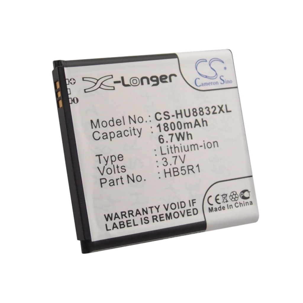 Cameron Sino X-Longer CS-HU8832XL czytelny widok etykiety: 1800mAh 6,7Wh 3,7V HB5R1