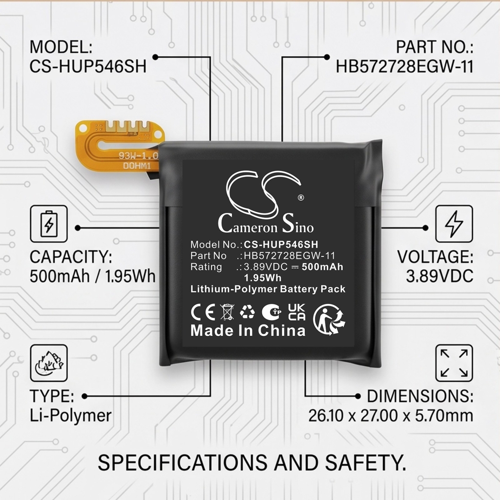 Bateria kompatybilny z Huawei CS-HUP546SH