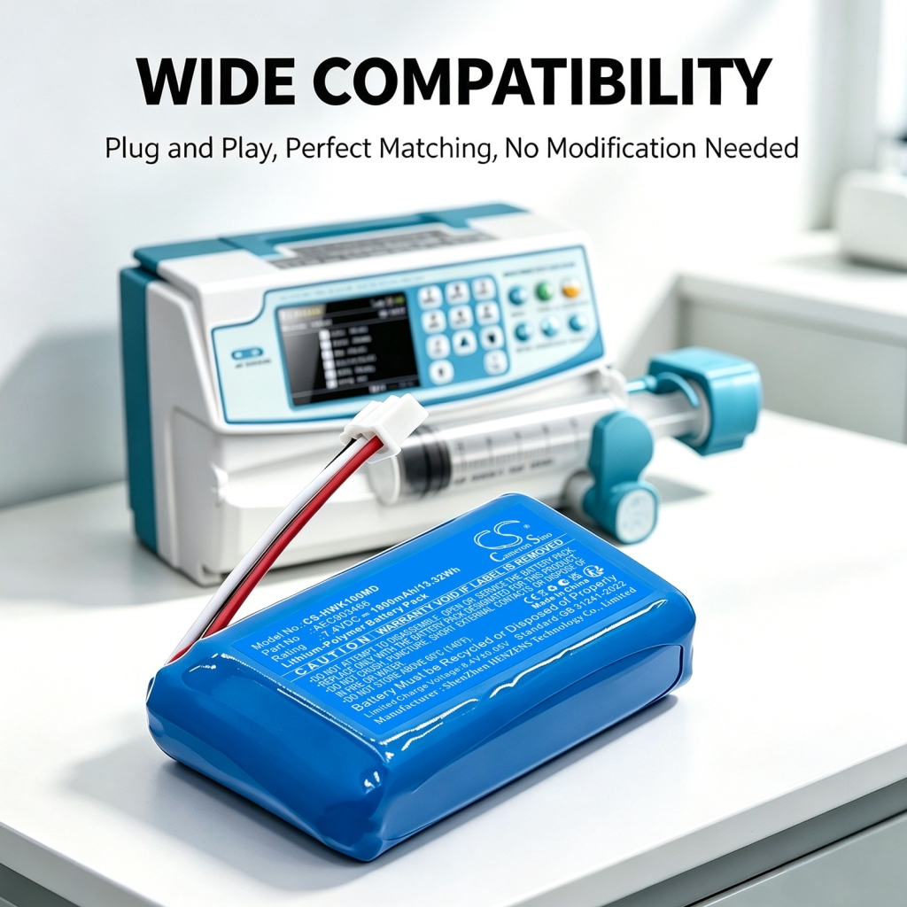 Baterie kompatybilny z hawkmed Infusion Pump HK-100 Pump HK-100i Pump HK-100ii CS-HWK100MD