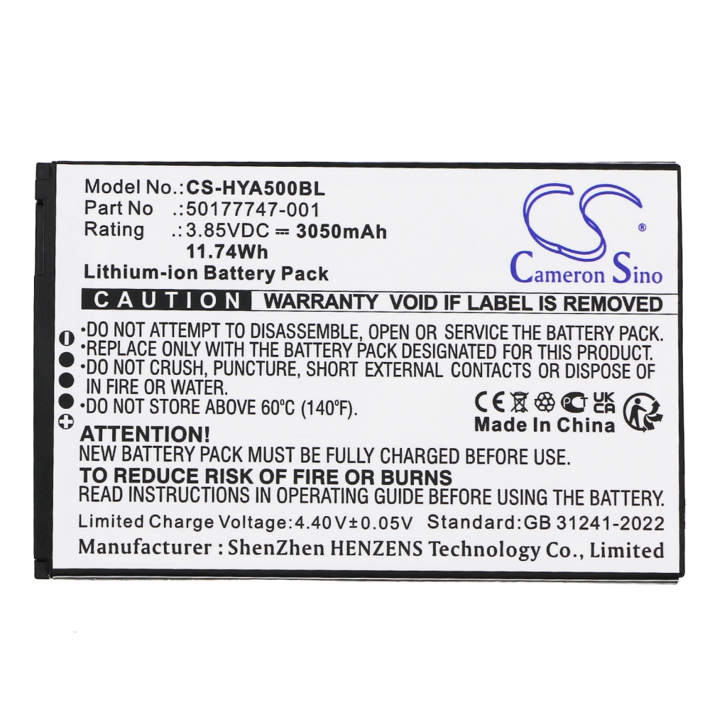 Baterie do skanera Honeywell CS-HYA500BL
