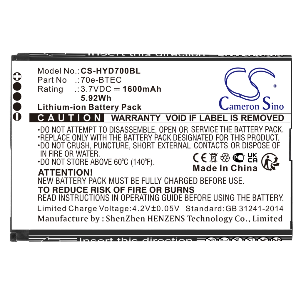BarCode, Scanner Battery Honeywell Dolphin 75e