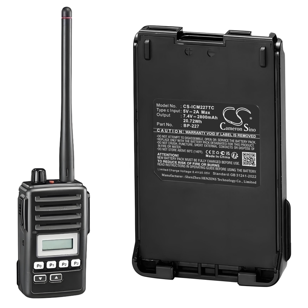 Two-Way Radio Battery Icom CS-ICM227TC