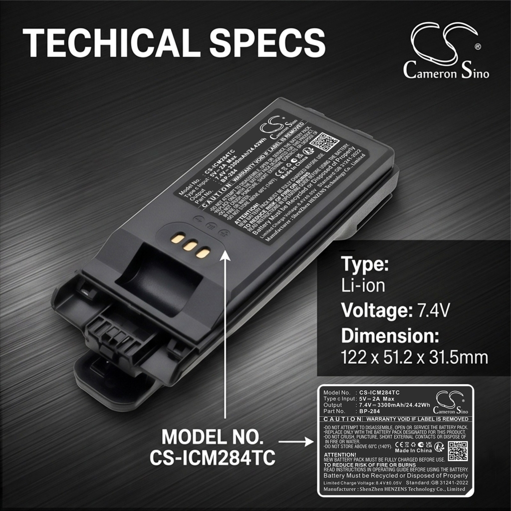 Bateria kompatybilny z Icom CS-ICM284TC