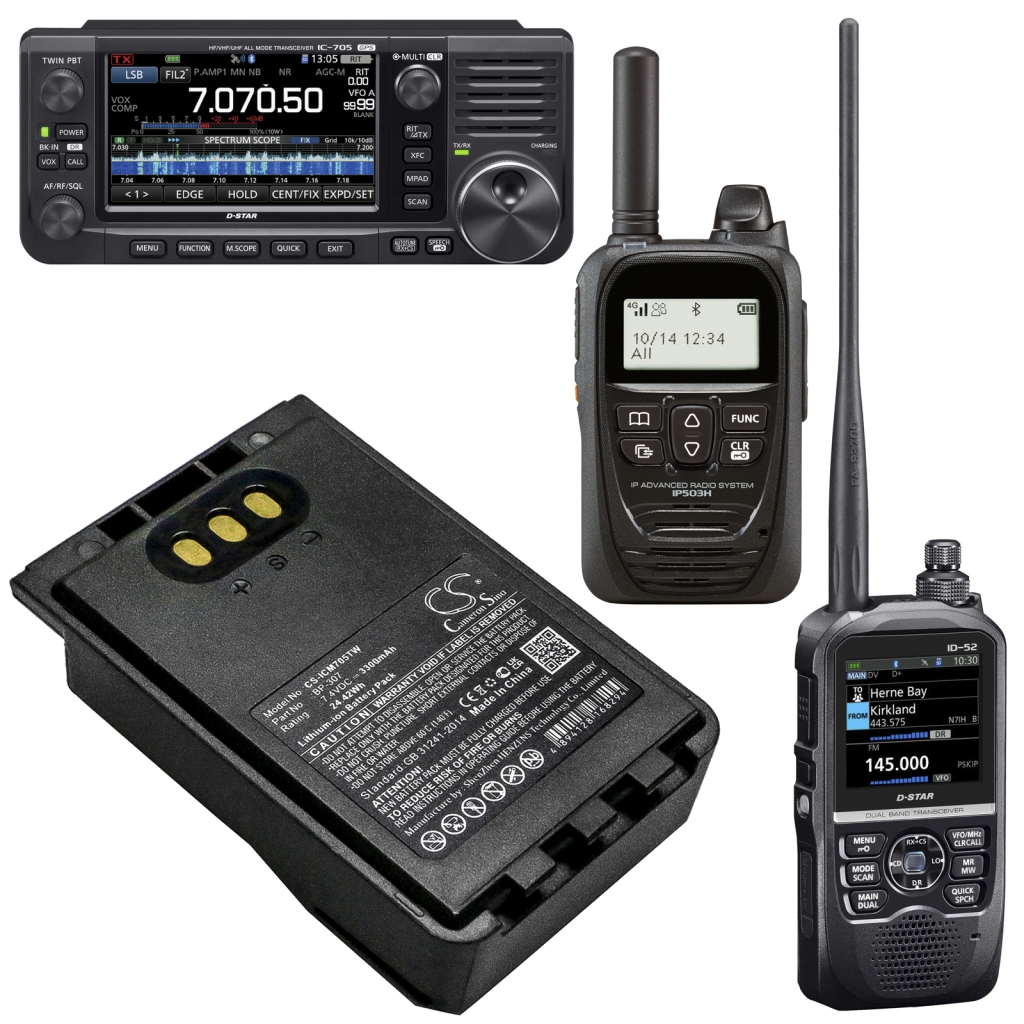 Baterie do radioodbiorników Icom CS-ICM705TW