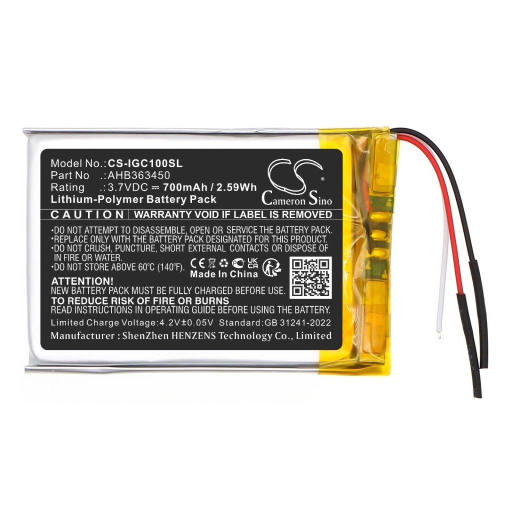 Baterie do nawigacji (GPS) Igpsport CS-IGC100SL