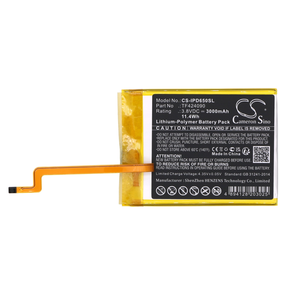 Baterie do odtwarzaczy MP3 Apple CS-IPD650SL