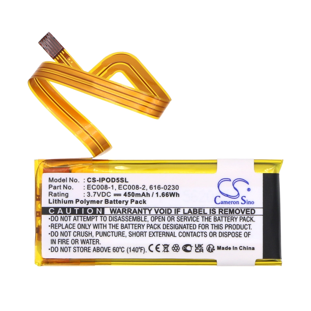 Baterie do odtwarzaczy MP3 Apple CS-IPOD5SL
