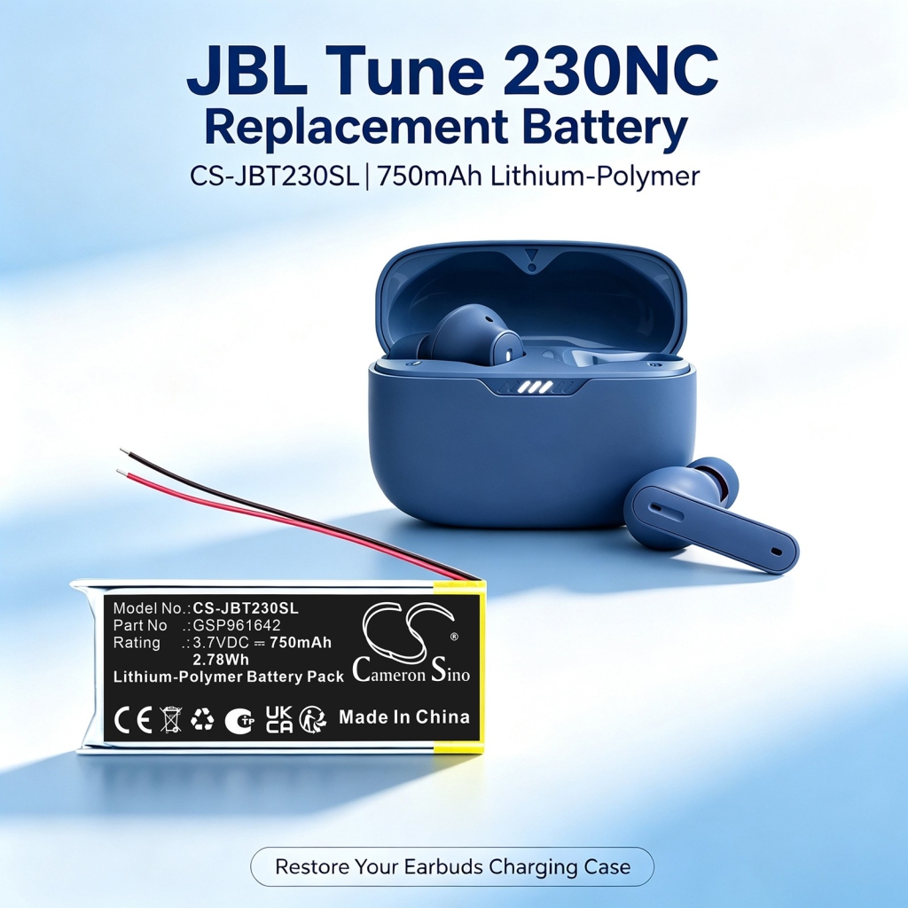 Baterie kompatybilny z JBL Tune 230NC Charging Case Beam 230NC Charging Case Beam Earbuds charging Case CS-JBT230SL