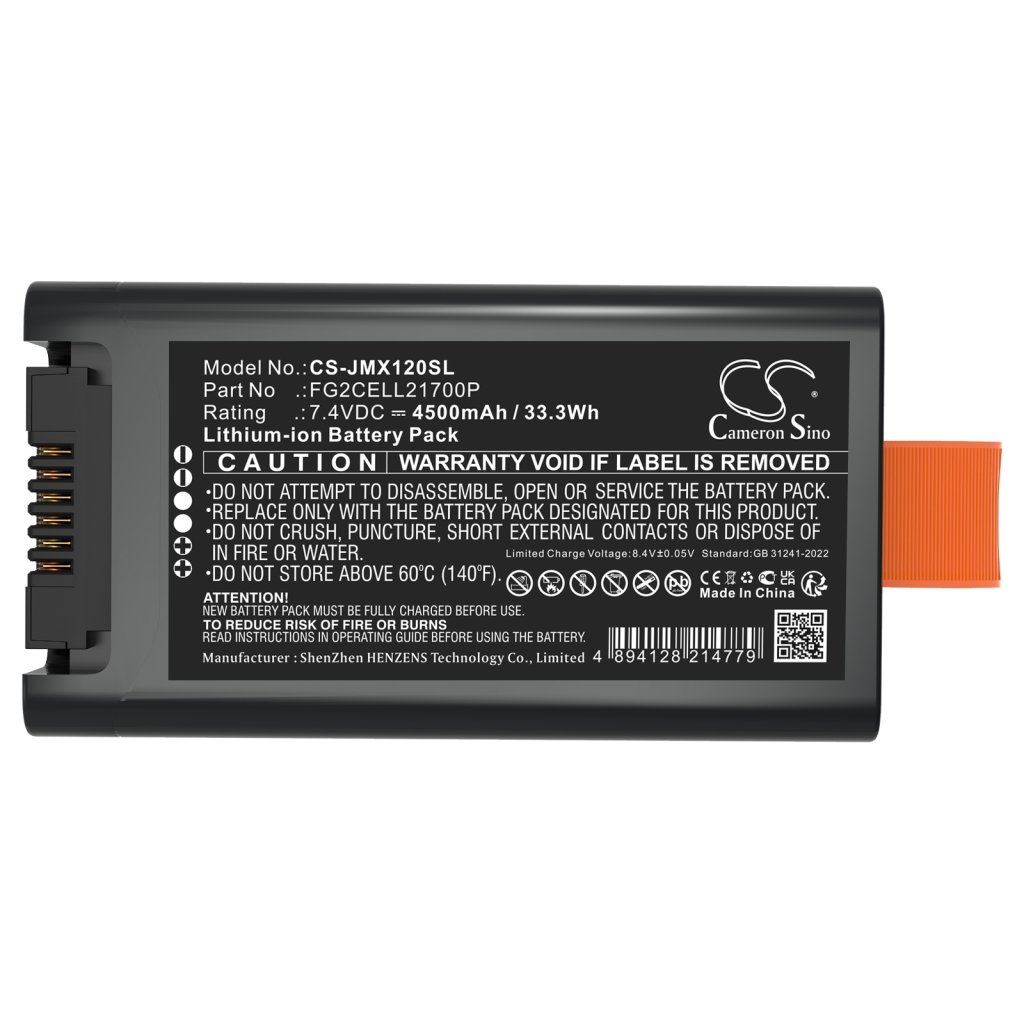 Compatible battery replacement for Jbl FG2CELL21700P
