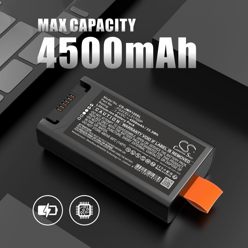 Compatible battery replacement for Jbl FG2CELL21700P
