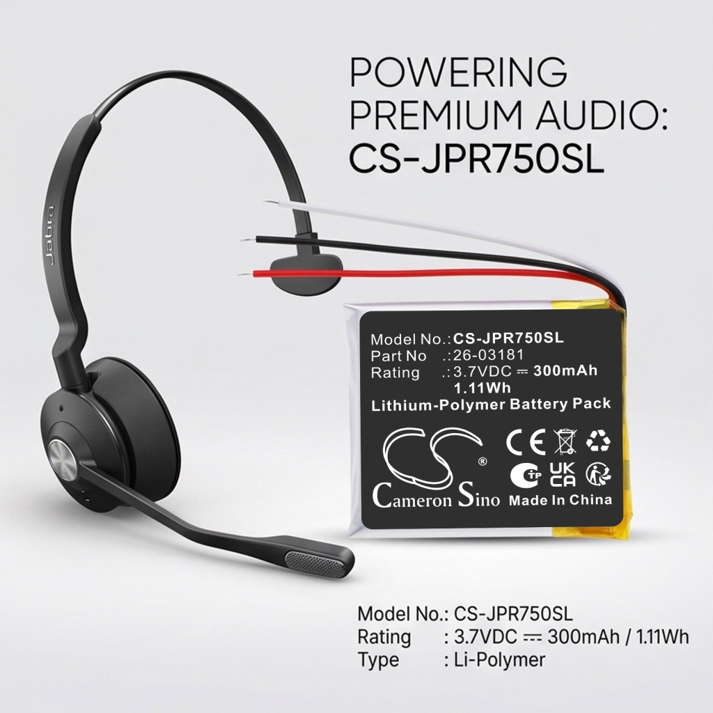 Bateria kompatybilny z Jabra CS-JPR750SL