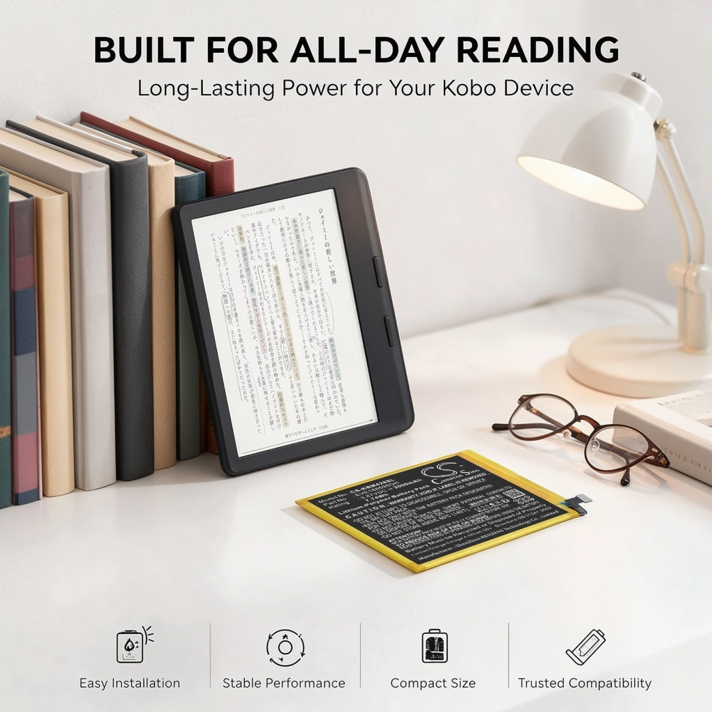Baterie kompatybilny z Kobo Libra Colour Colour 7-inch color e-reader CS-KBM428SL