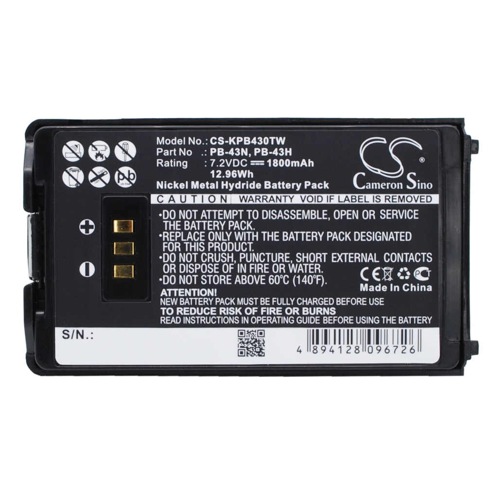 Baterie do radioodbiorników Kenwood CS-KPB430TW