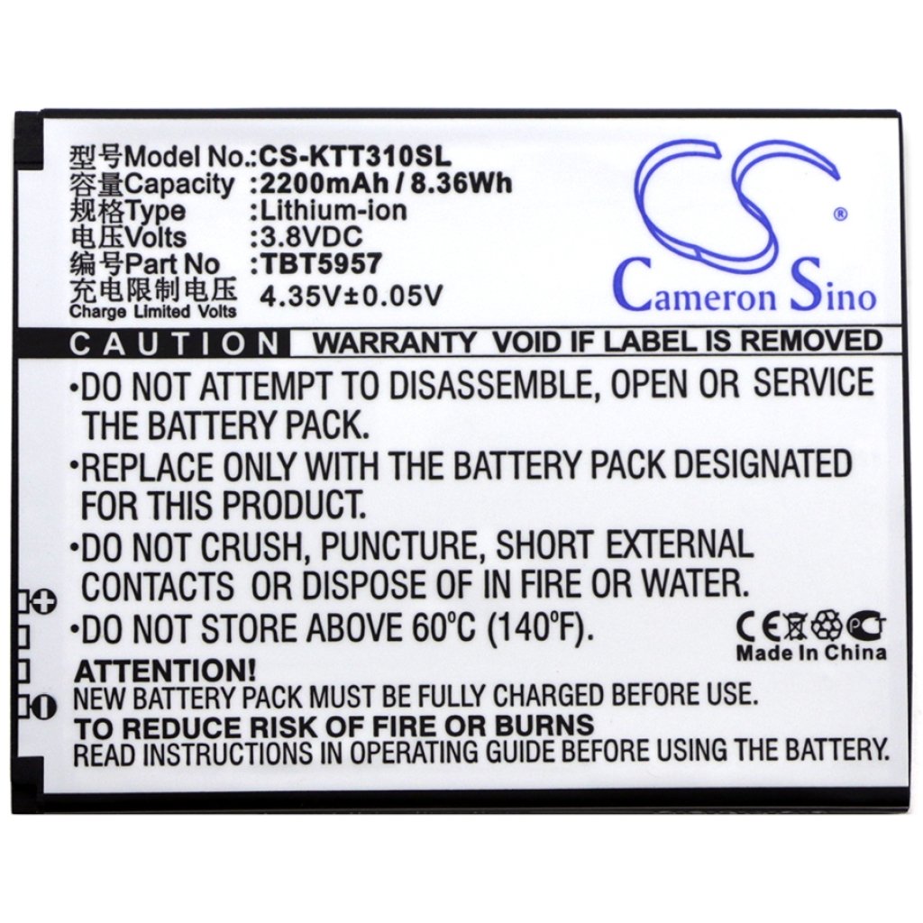 Mobile Phone Battery K-Touch CS-KTT310SL