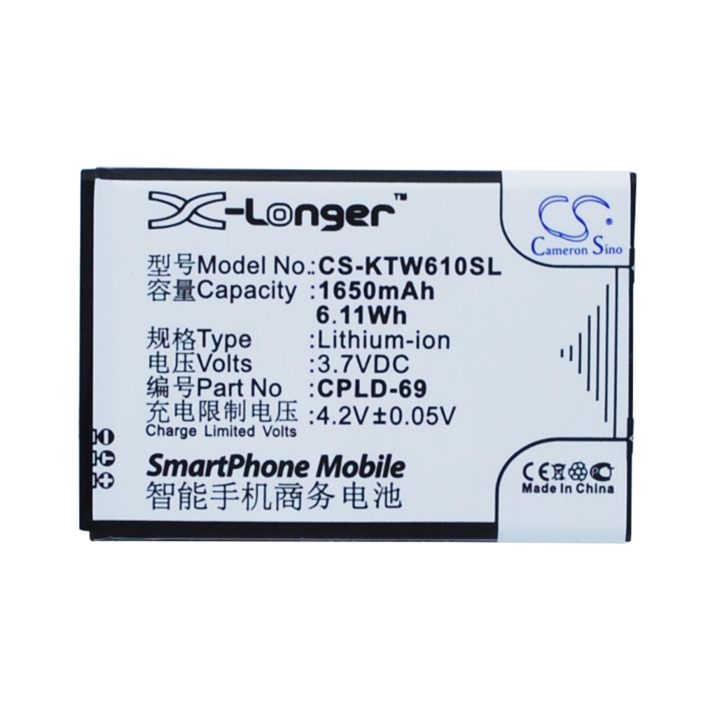 Bateria kompatybilny z Coolpad K-Touch CS-KTW610SL