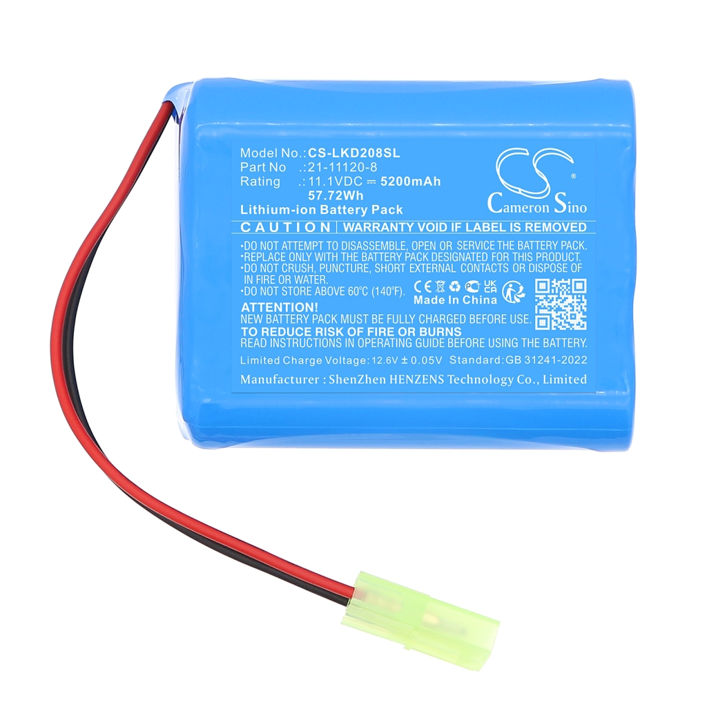 Baterie do sprzętu sportowego Lucky duck CS-LKD208SL